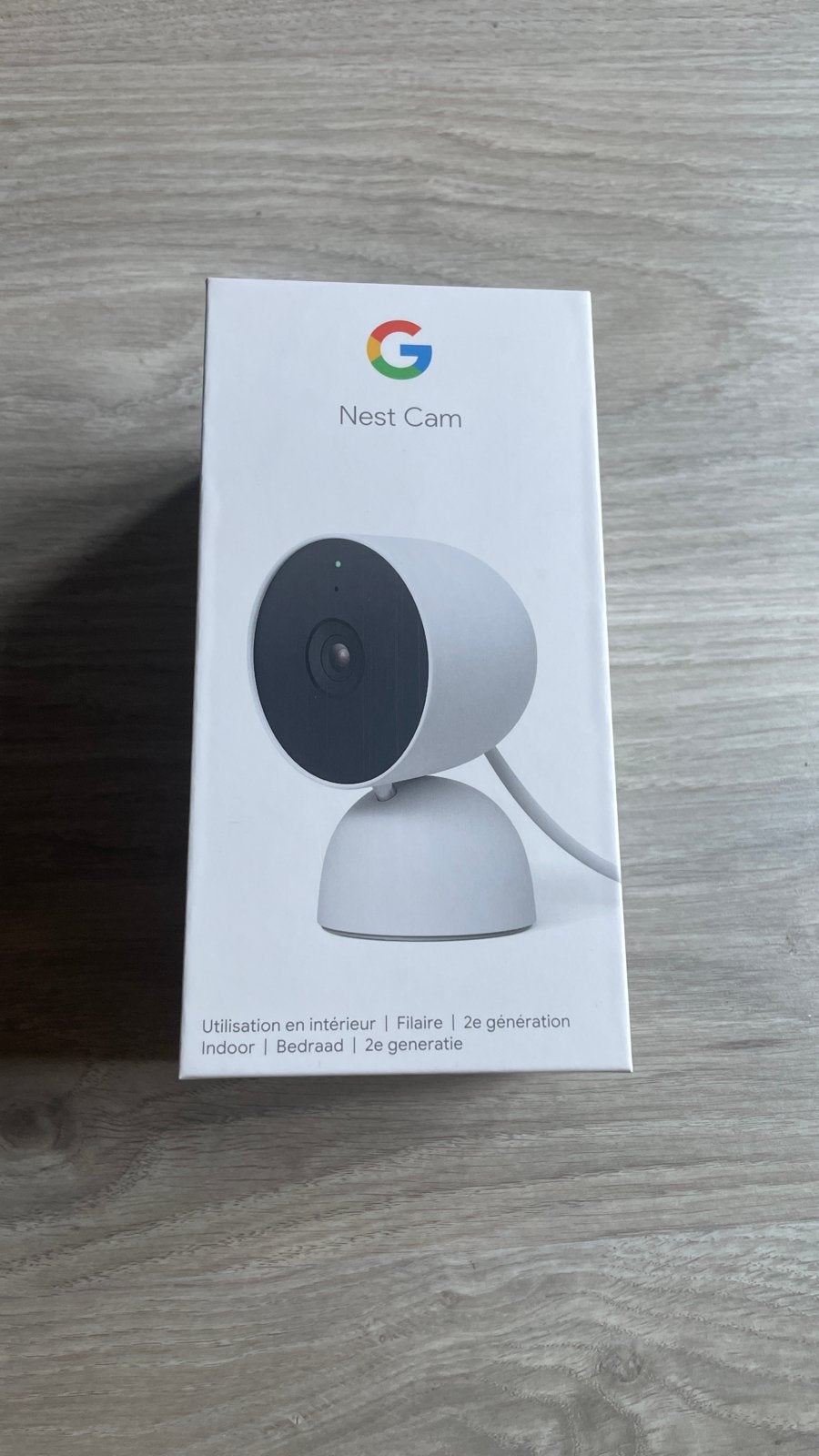 Google Nest Cam (2e generatie) - Binnencamera, Ophalen, Zo goed als nieuw, Binnencamera