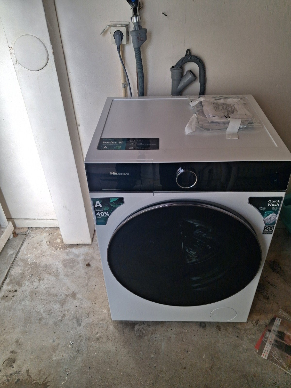 wasmachine nieuw, Ophalen, 1200 tot 1600 toeren, 8 tot 10 kg, Nieuw