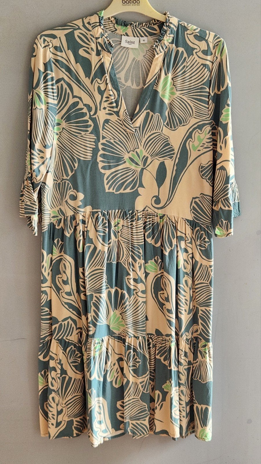 Saint Tropez jurk, Meerkleurig, Ophalen of Verzenden, Zo goed als nieuw, Knielengte