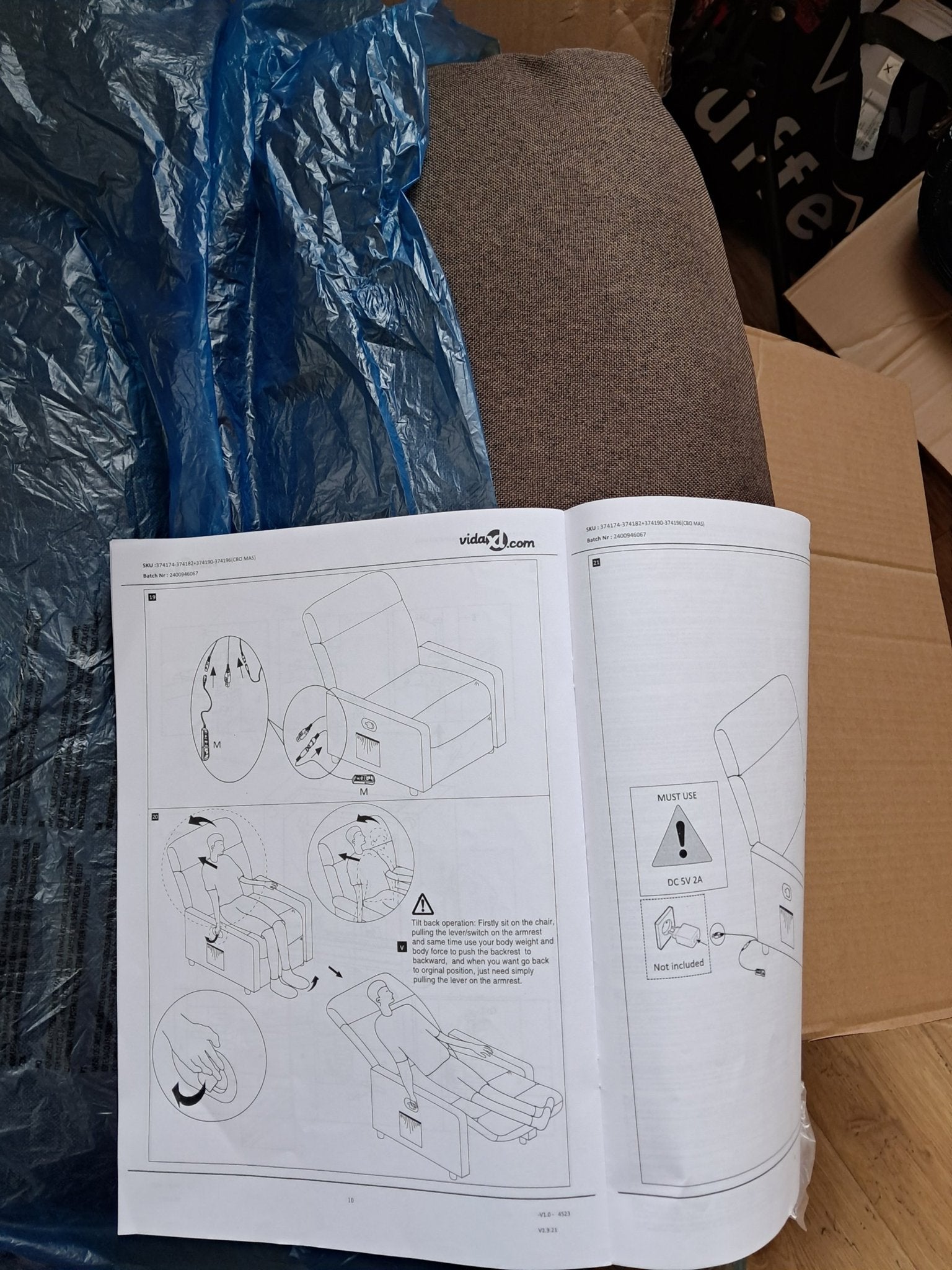 ​vidaXL Relaxfauteuil NIEUW in doos EN folie, Ophalen of Verzenden, Nieuw
