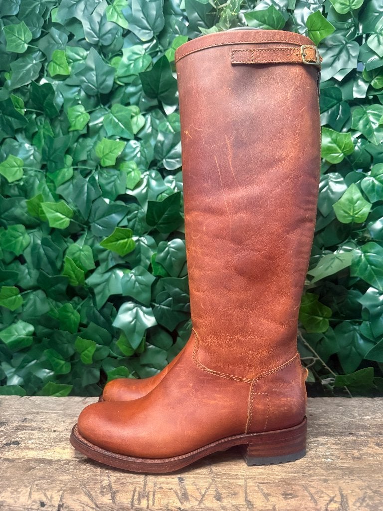 Nieuwe prachtige laarzen zadelleer van sendra maat 38