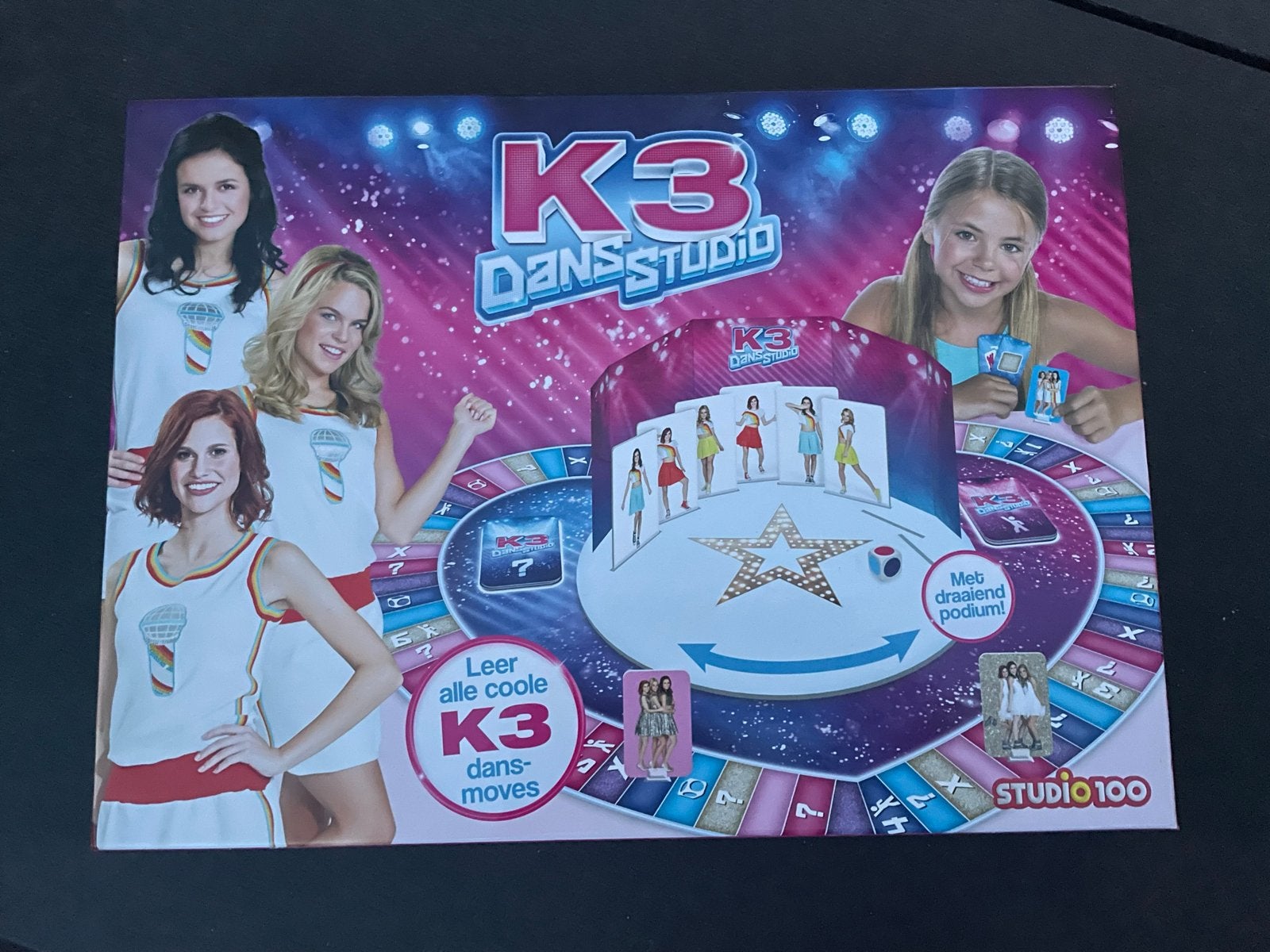 K3 Dans Studio Bordspel - Leer de coolste dansmoves!, Drie of vier spelers, Ophalen, Gebruikt