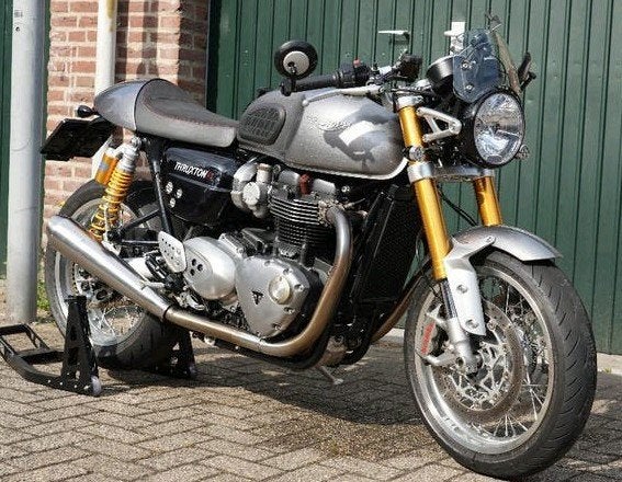 Mooie en overcomplete TRIUMPH THRUXTON 1200 R - weinig km's!, 2 cilinders, Motorrijbewijs A, Gebruikt, Particulier