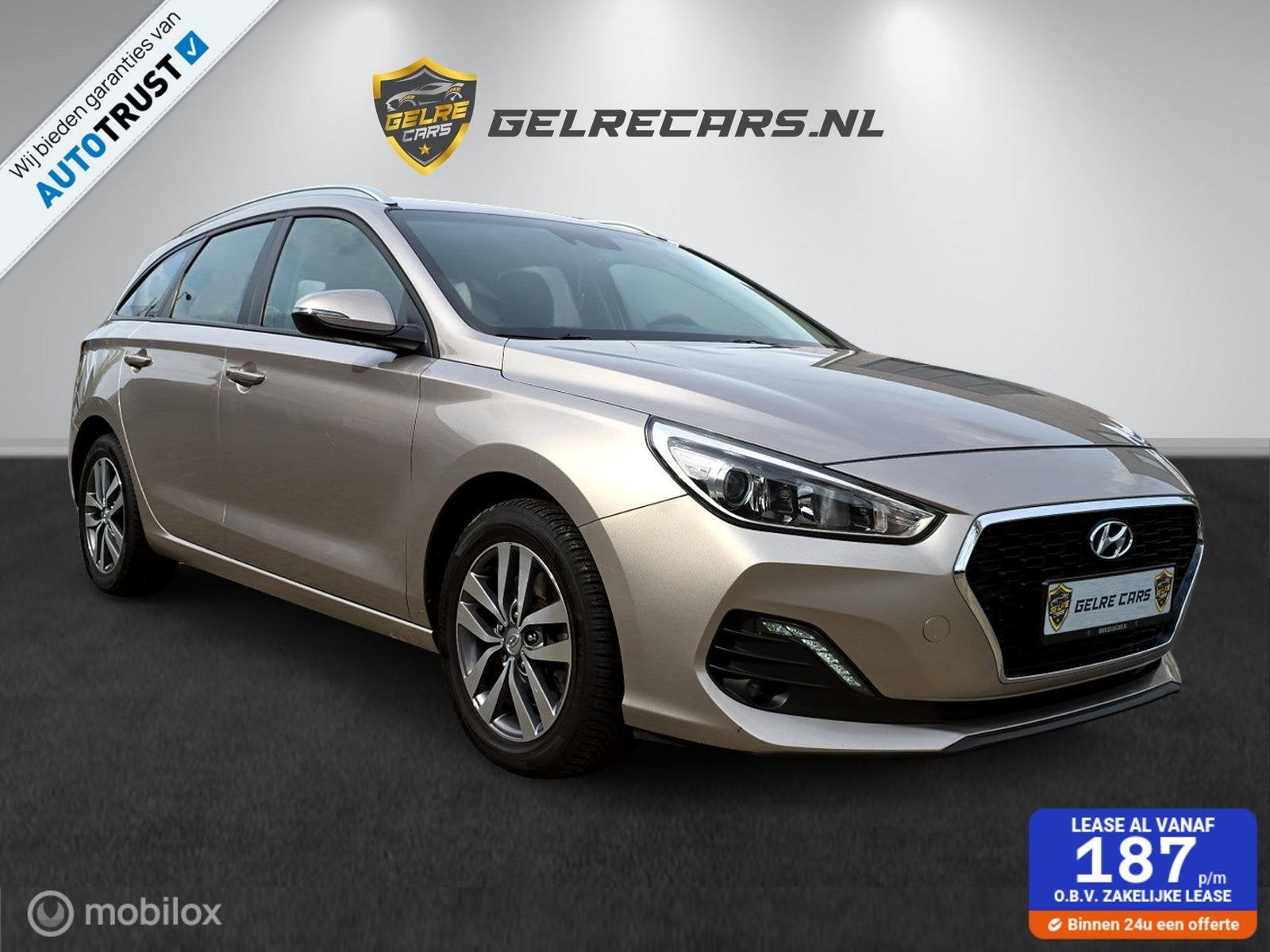 Hyundai i30 Wagon 1.0 T-GDI Premium 120 PK VOL TOPSTAAT !, Voorwielaandrijving, Stof, Gebruikt, Zwart