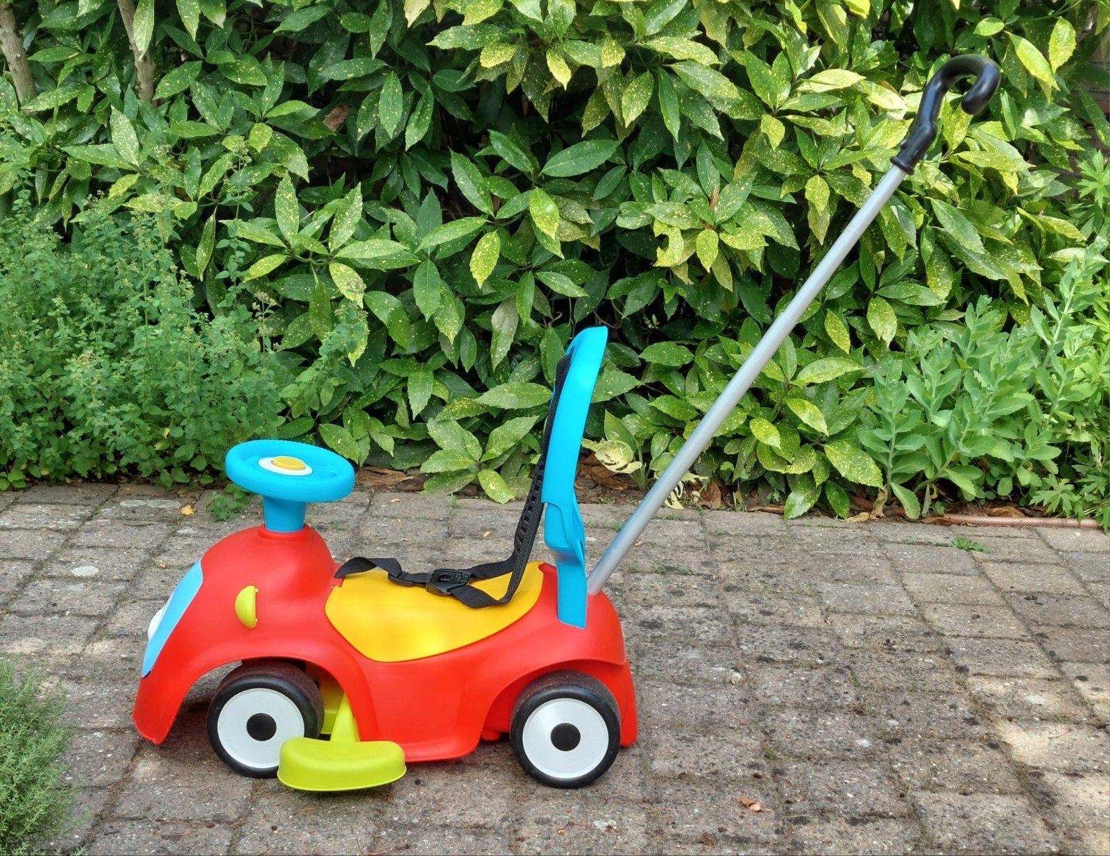 Smoby loop-duw-schommel auto, Ophalen of Verzenden, Zo goed als nieuw