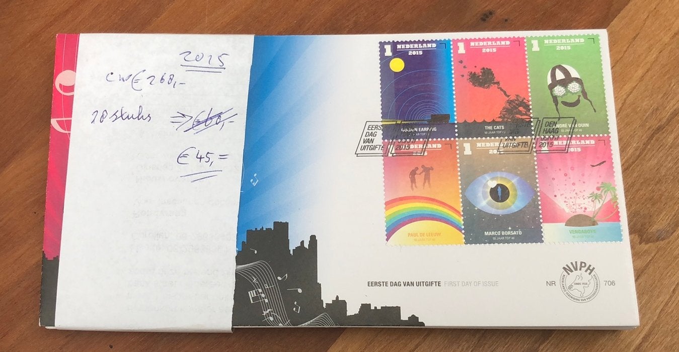 Fdc blanco Jaargang 2015 compleet cw €268, Ophalen of Verzenden, Onbeschreven, Nederland