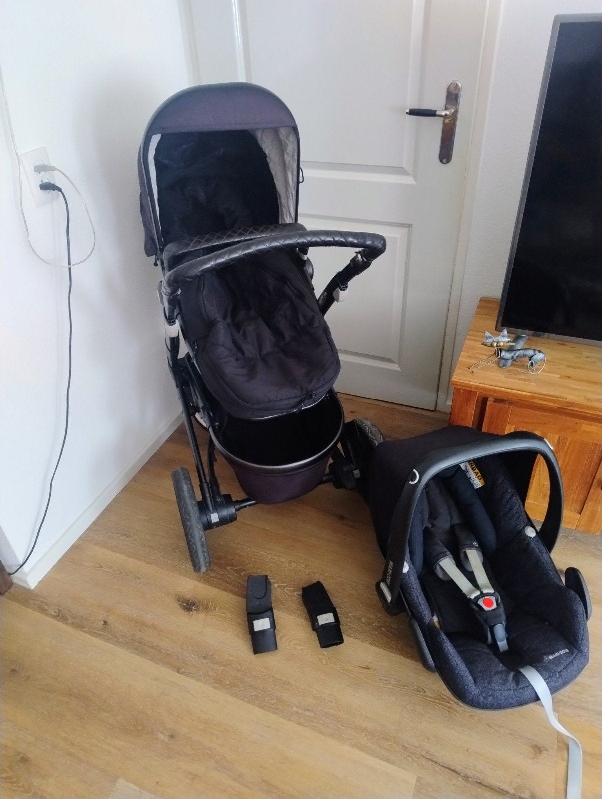 Joolz Geo1 kinderwagen Maxi-Cosi Adapters geen reiswieg €50, Ophalen, Gebruikt, Overige merken, Verstelbare duwstang