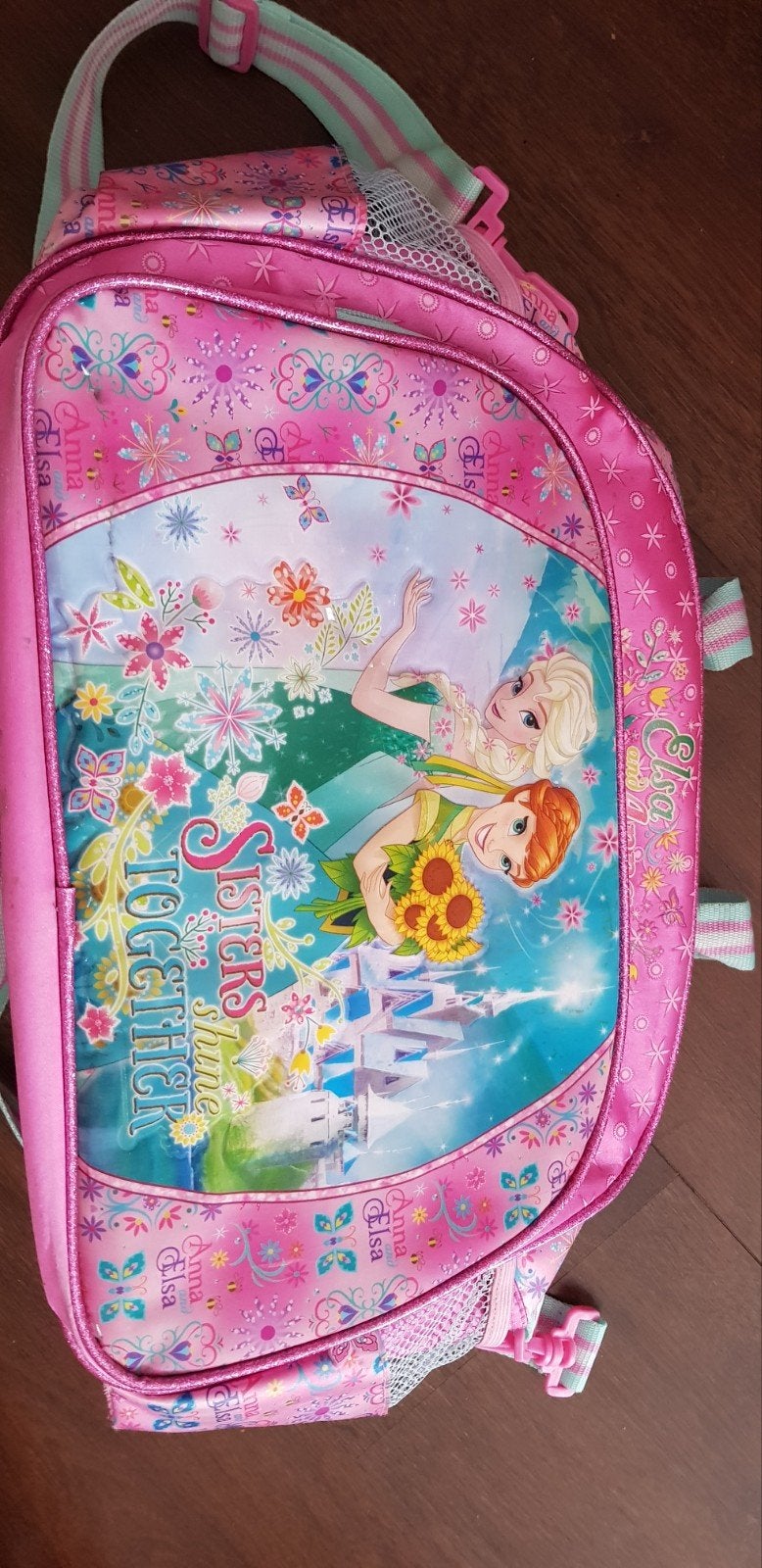 Leuke weekendtas Frozen Elsa en Anna, Sieraden, Tassen en Uiterlijk, Tassen | Reistassen en Weekendtassen, Zo goed als nieuw, Roze