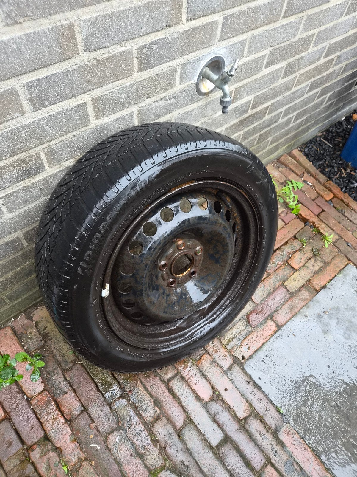 4x Bridgestone winterbanden 205/55R16 (week 18 2019), Ophalen, Gebruikt