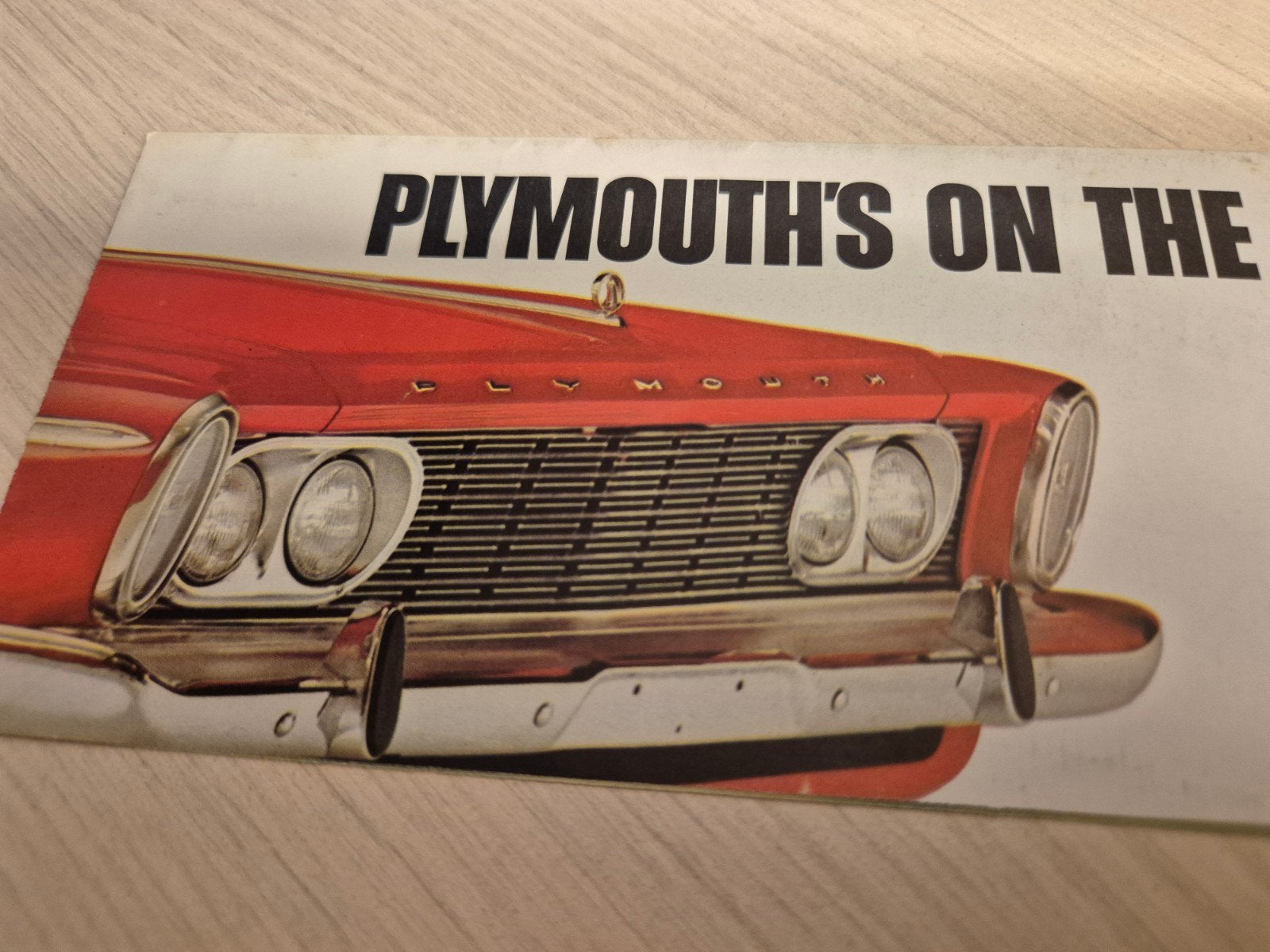 jaren 60 Plymouth Chrysler folder keurige staat mooie foto's, Ophalen of Verzenden, Zo goed als nieuw, Overige merken