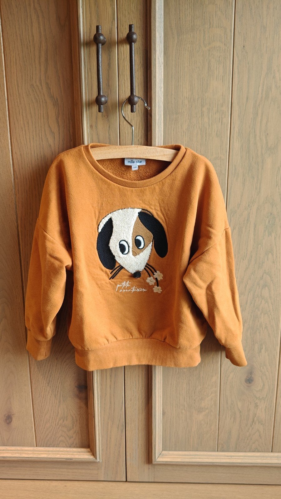 Milla Star trui maat 110 met schattige hond kinderkleding, Jongen of Meisje, Trui of Vest, Ophalen of Verzenden, Zo goed als nieuw
