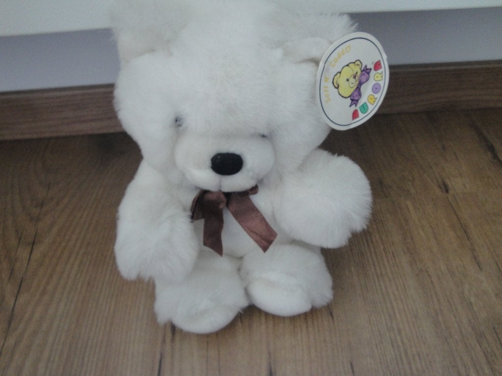 Beer wit knuffel NIEUW!!, Overige merken, Overige karakters, Beer, Ophalen of Verzenden