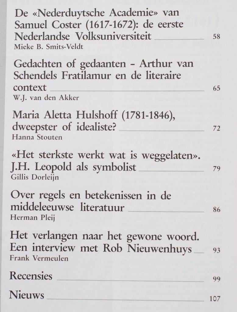 Literatuur - Tijdschrift (1984/2), Verzenden, Zo goed als nieuw, Overige typen