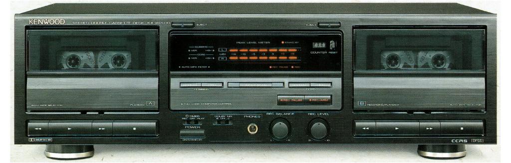 cassette deck  Kenwood KX-W 2030, Audio, Tv en Foto, Cassettedecks, Ophalen of Verzenden, Dubbel, Kenwood, Auto-reverse