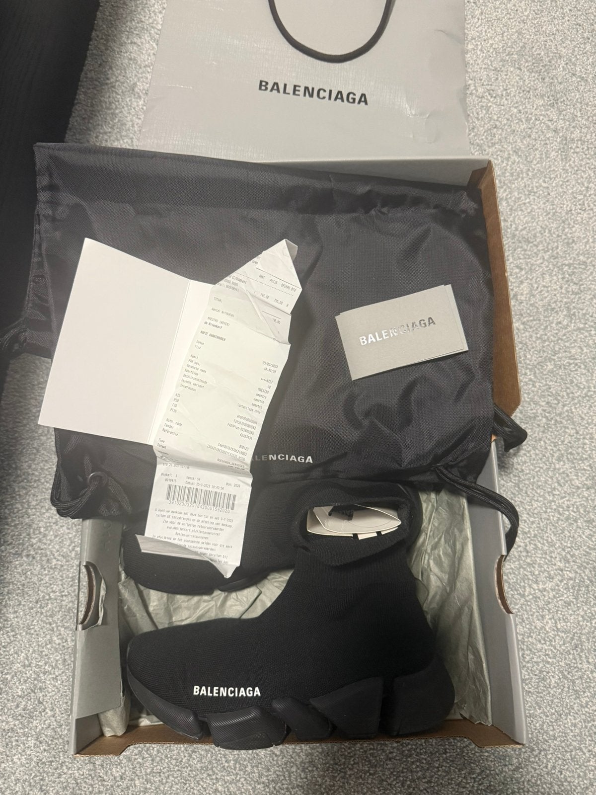 Orginele balenciaga speed runner 2.0, Ophalen of Verzenden, Zo goed als nieuw, Zwart, Sneakers of Gympen