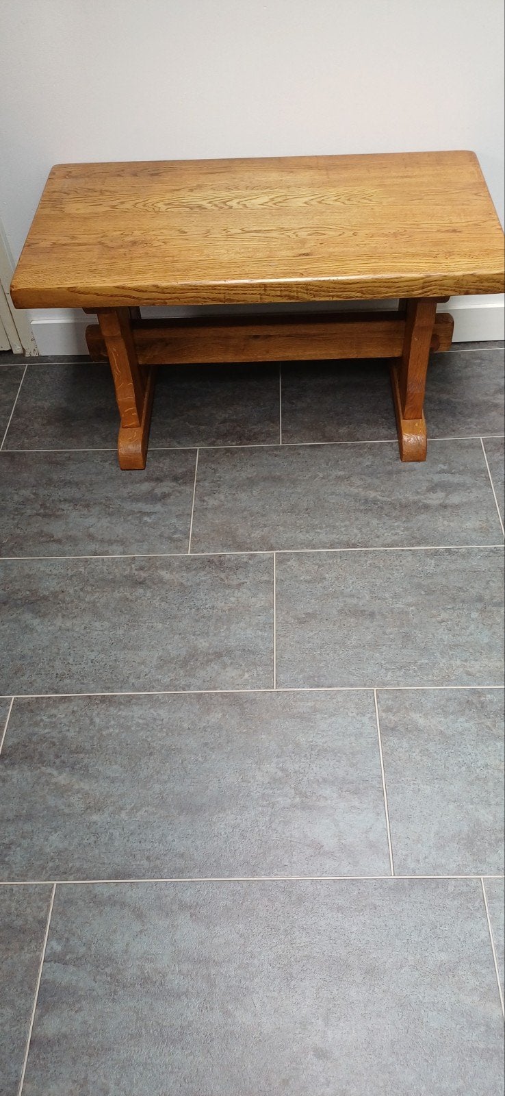 Klassieke eiken tafel/bijzettafel - 45x85x45 cm, Huis en Inrichting, Ophalen, Minder dan 45 cm, Gebruikt, Klassiek