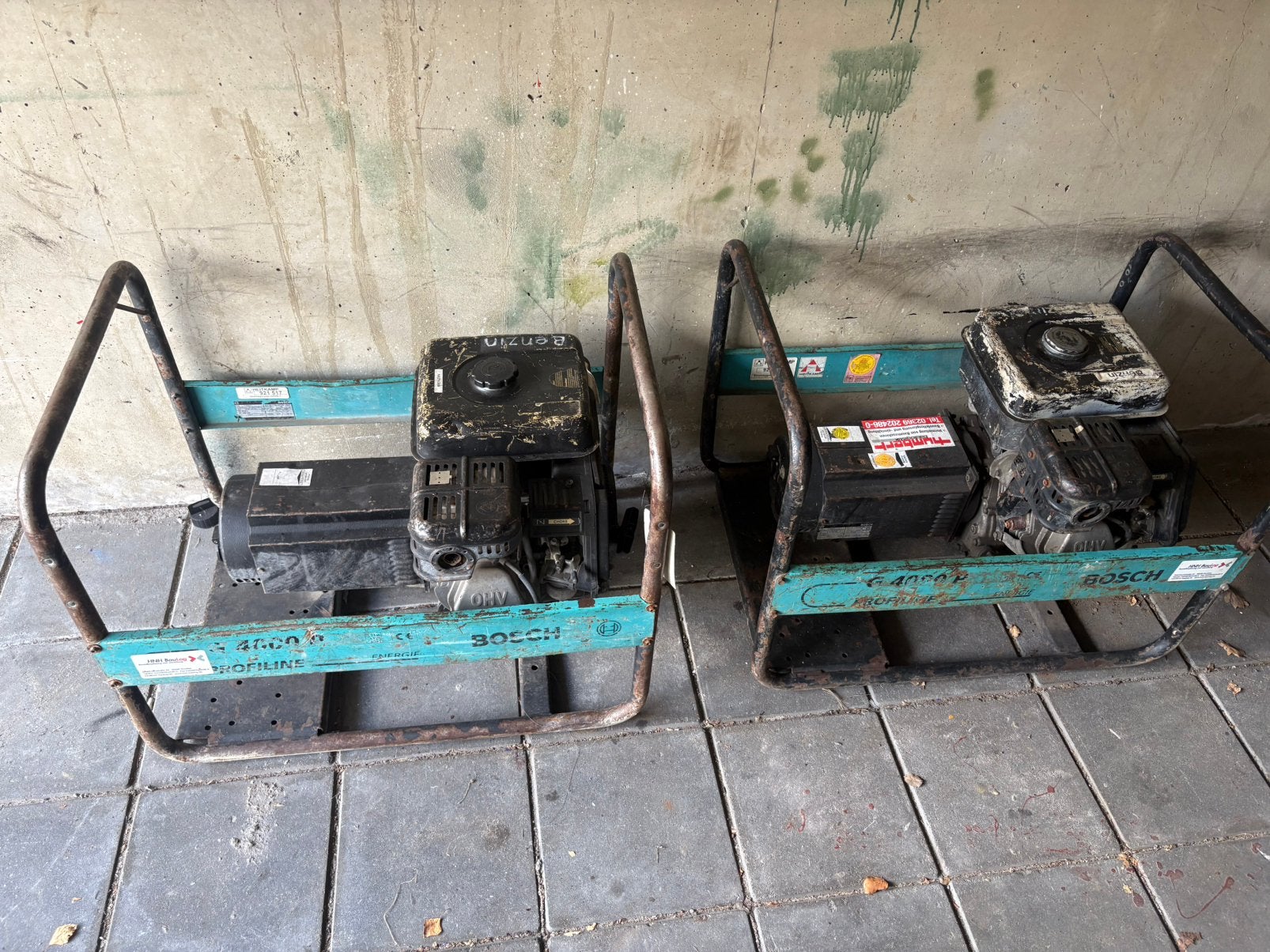 Te Koop2x Bosch Heitkamp G4000P noodaggregaat, Ophalen, Gebruikt