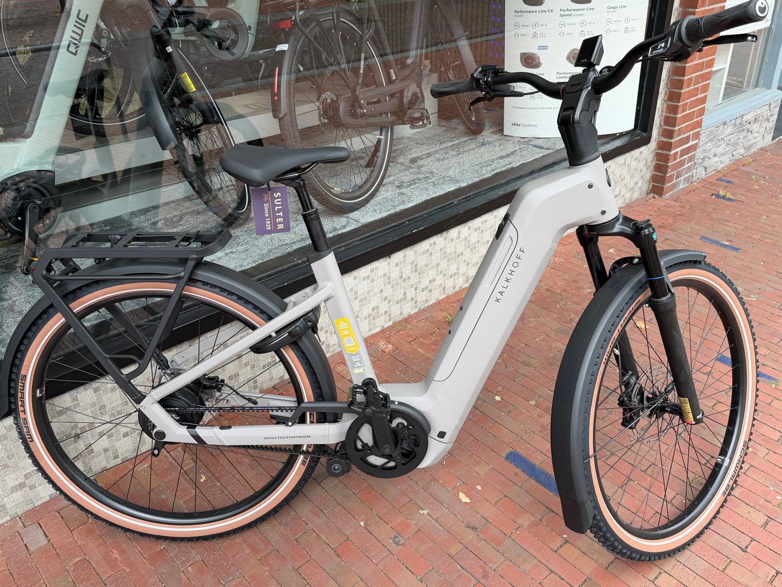 Kalkhoff Entice 5 Advance Belt,Showroommodel, €800,- korting, Nieuw, 47 tot 51 cm, 50 km per accu of meer, Ophalen