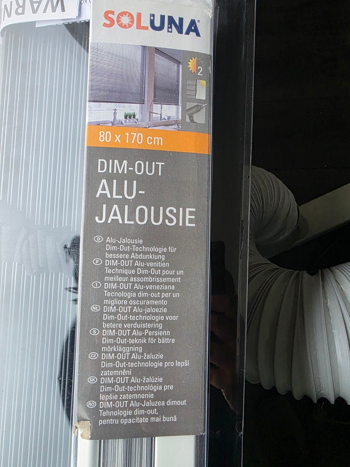 SOLUNA DIM-OUT Alu-jaloezie 80x170 cm - Nieuw in verpakking, Ophalen, Jaloezie, Overige merken, Verduisterend