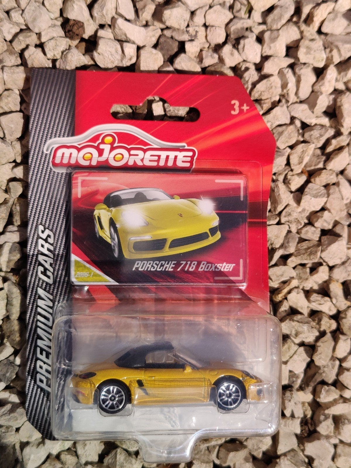 Majorette Porsche 718 Boxster GEEL, Ophalen of Verzenden, Auto