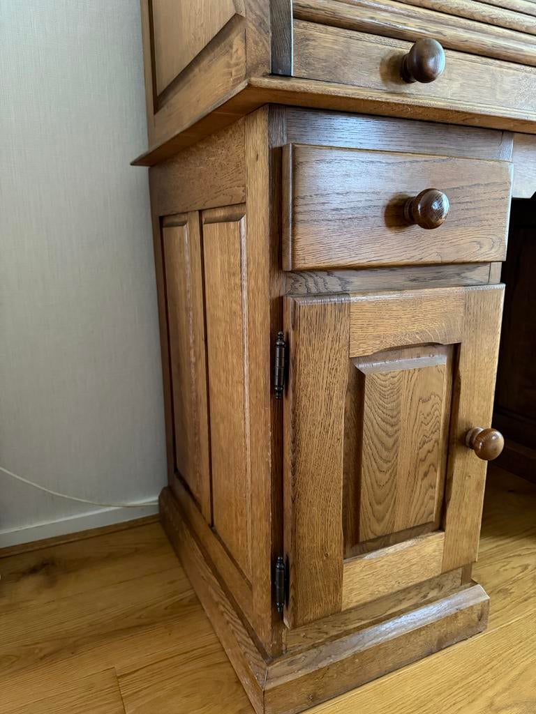 Bureau eiken, Huis en Inrichting, Bureaus, Ophalen, Hout, 132 cm, Secretaire