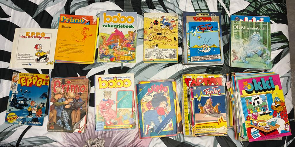 Pakket Eppo, Primo, Bobo, Jippo, Okkie en Taptoe, Boeken, Ophalen, Gelezen, Fictie algemeen