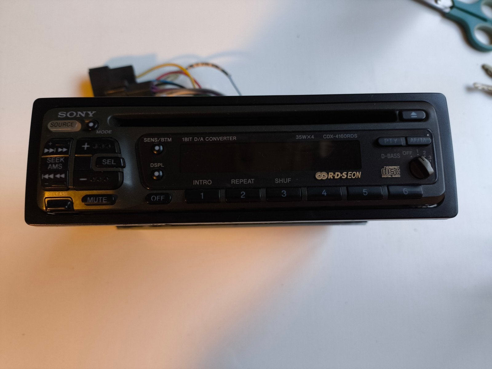 Sony CDX-4160RDS Autoradio - Klassieke CD/Radio Speler, Ophalen of Verzenden, Gebruikt