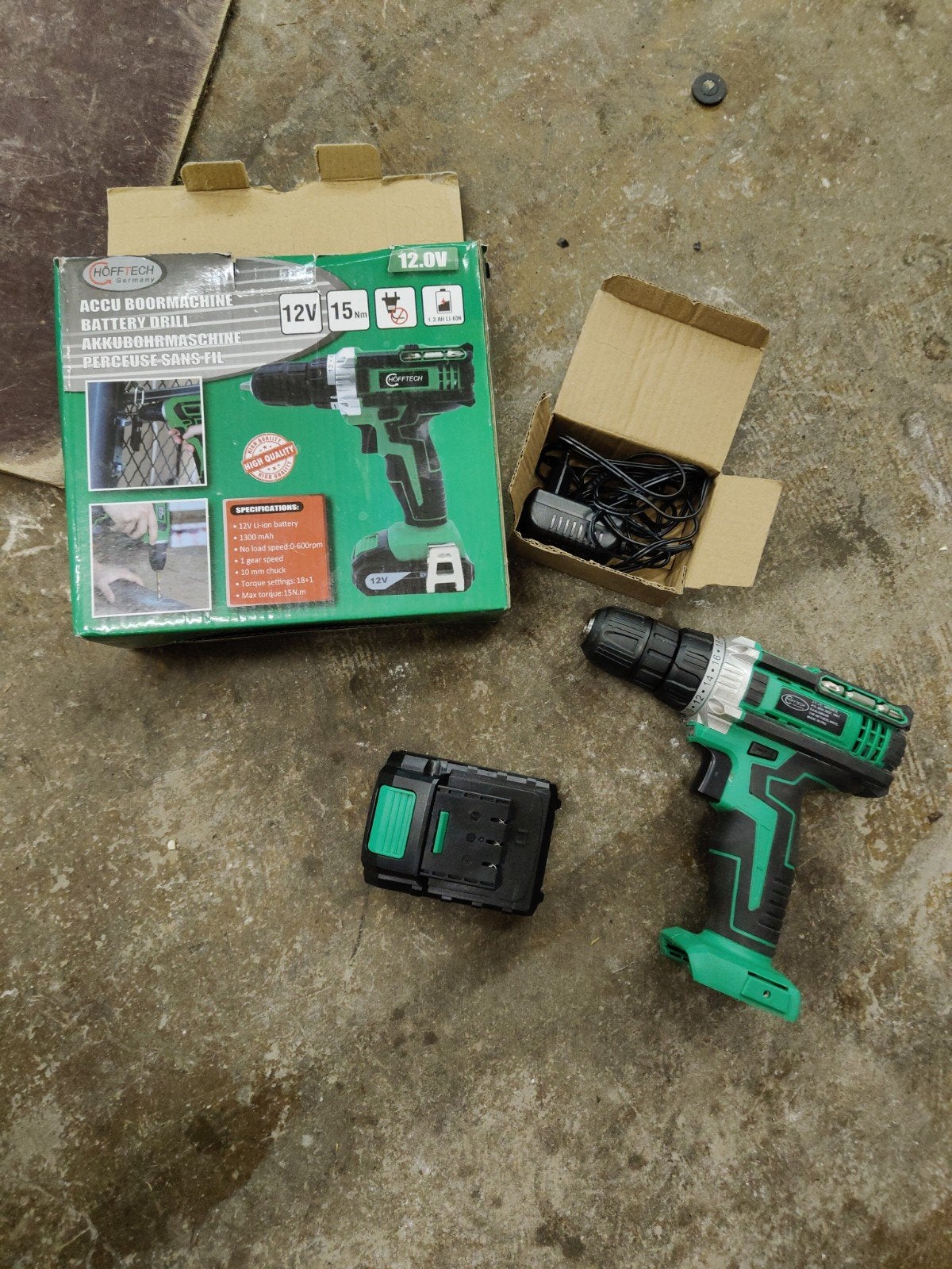 Höfftech Accu Boormachine 12V Li-ion, Ophalen