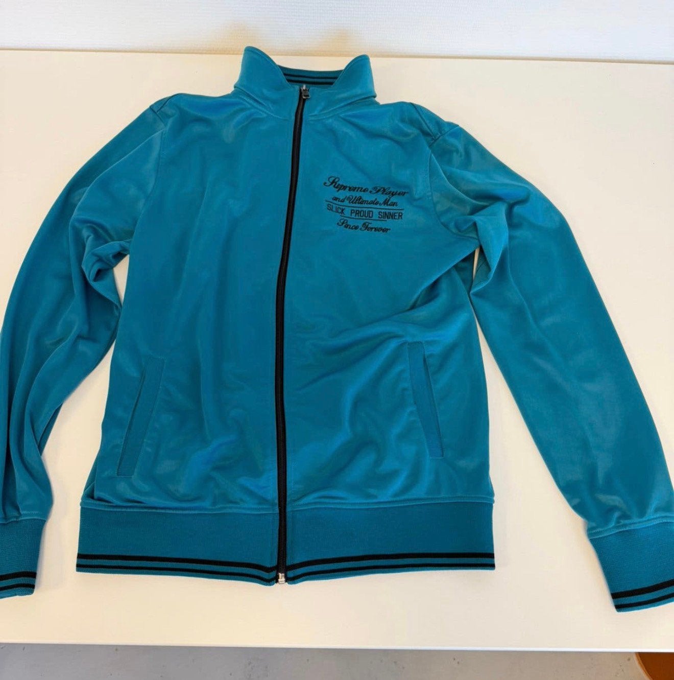 CoolCat Heren Trainingsjack Vest Blauw Turquoise M jack blue, Kleding | Heren, M, Ophalen of Verzenden, Zo goed als nieuw, M