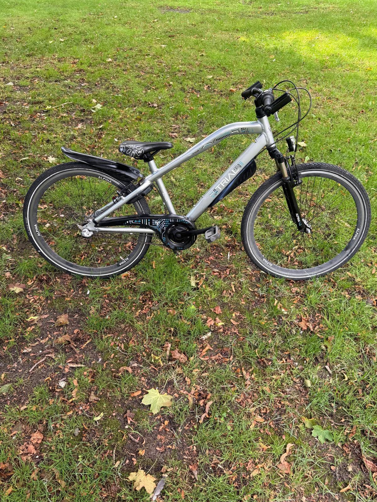 Jongensfiets alpina trial 26 inch, Terugtraprem, Zo goed als nieuw, Handrem, Ophalen