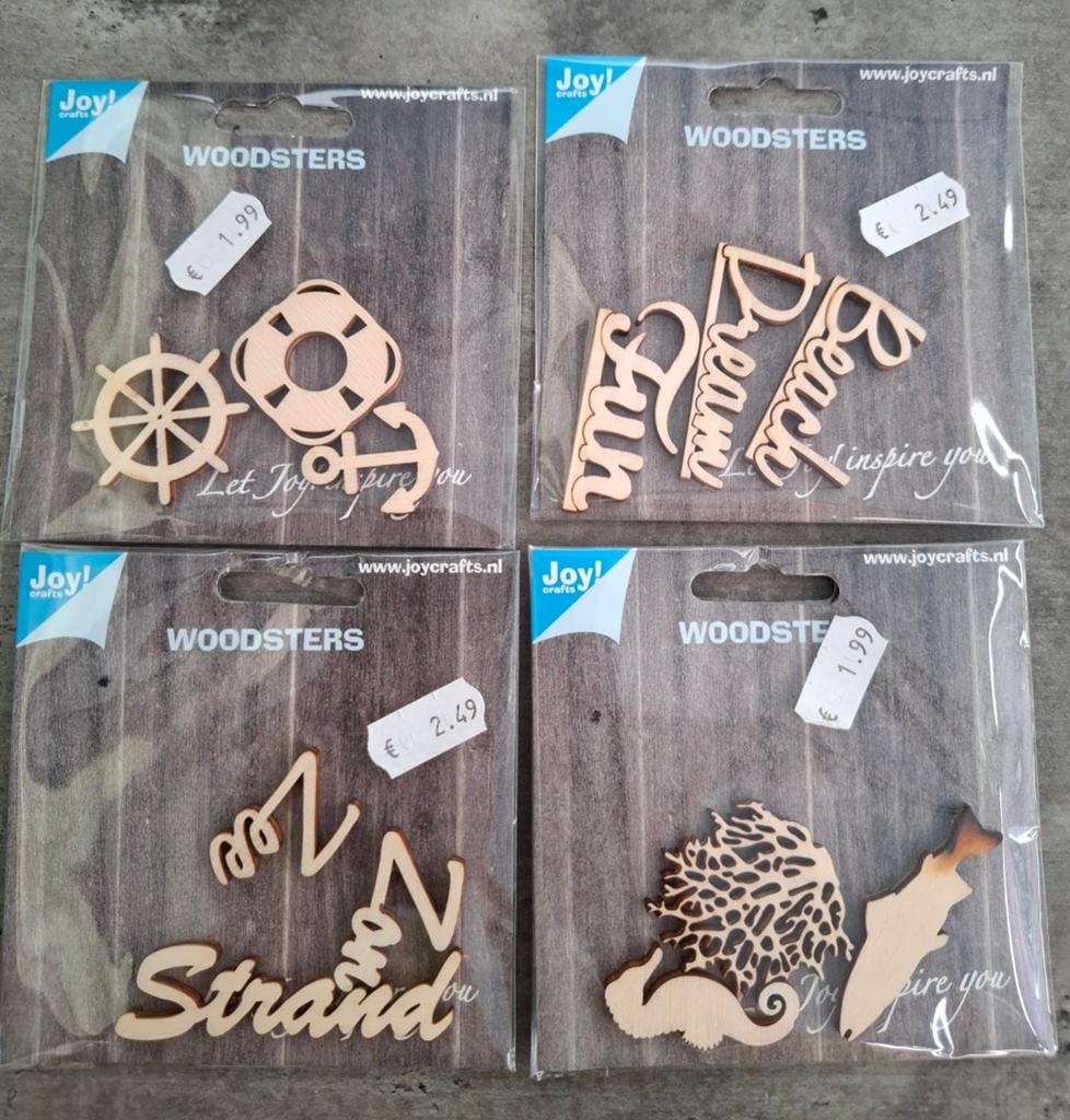 Houten decoraties m.b.t. strand. NIEUW  in 1 koop € 3.50, Ophalen of Verzenden, Nieuw, Versiering of Embellishment