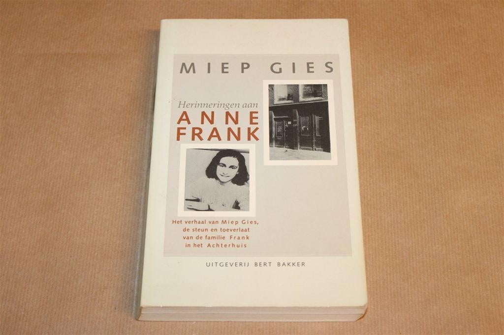 Herinneringen aan Anne Frank — Miep Gies, Achterhuis, Ophalen of Verzenden, Tweede Wereldoorlog, Gelezen, Overige onderwerpen