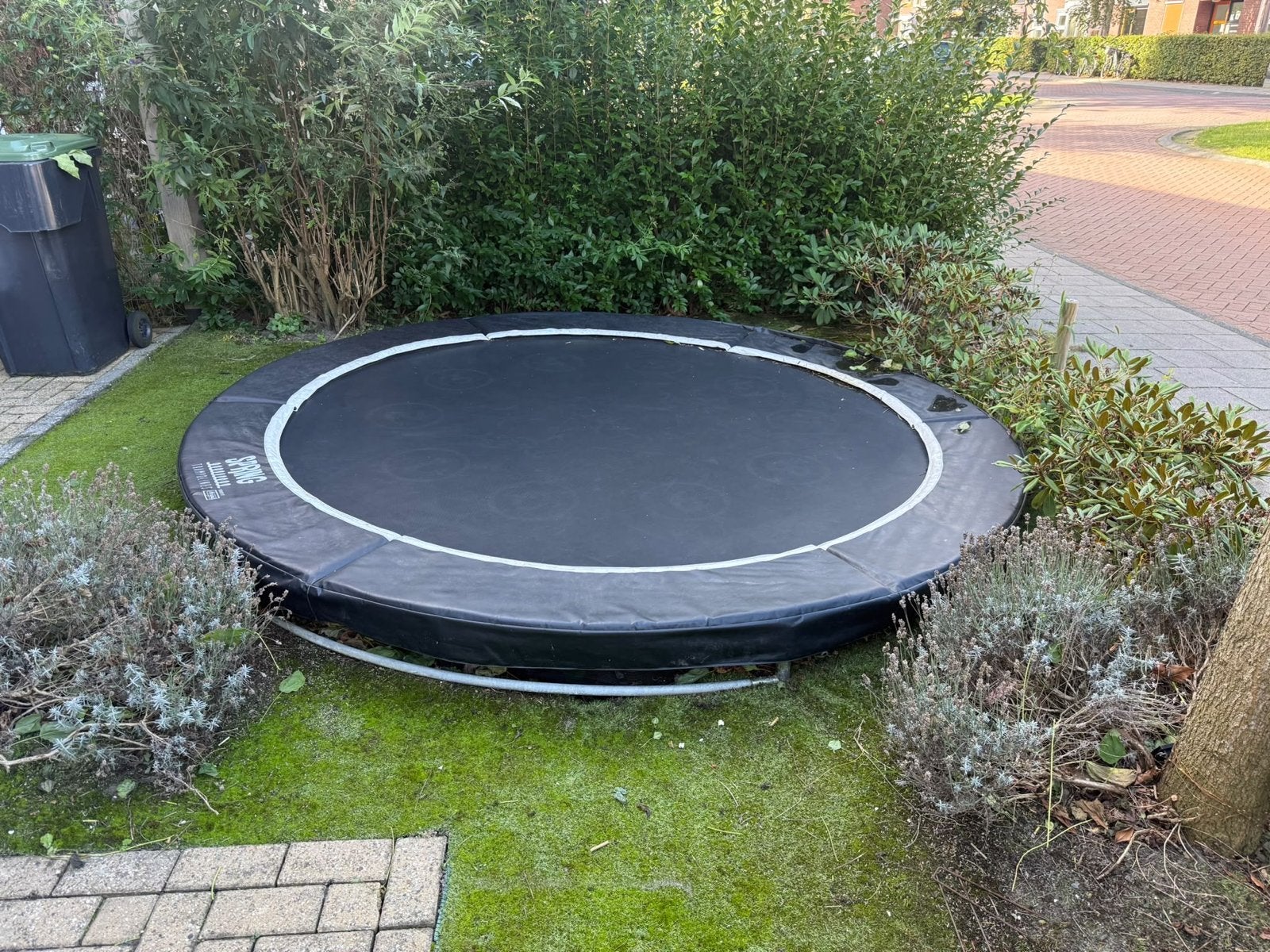 Inground trampoline 305cm met net en winterhoes, Ophalen, Gebruikt