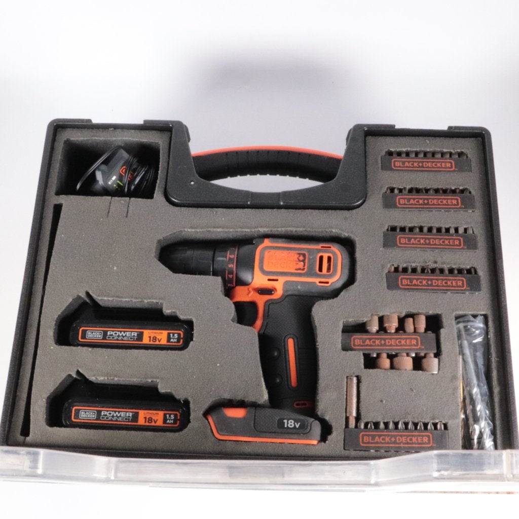 Black + Decker BDC718AS20 Accu Boormachine Set - Nette Staat, Black en Decker, Gebruikt, Support@blackendecker.com, 701 E. Joppa Road
Towson, MD 21286
USA