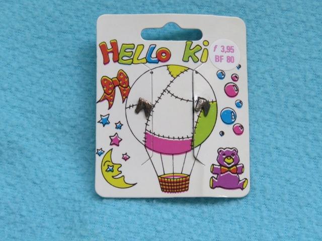 Nieuwe zilverkleurige oorbelletjes met paarden, Ophalen of Verzenden, Nieuw, Zilver, Oorbellen