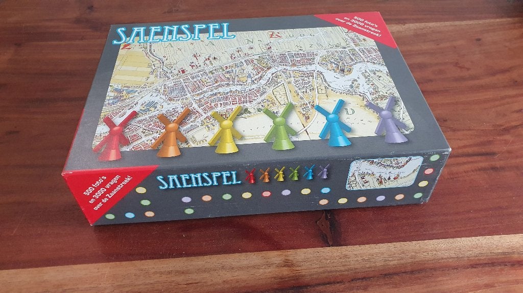 Saenspel, bordspel Zaanstad, Zaanspel. Nieuw in doos. 5C7, Hobby en Vrije tijd, Tweedehands verkoop, Tweedehands verkoop, Gebruikt