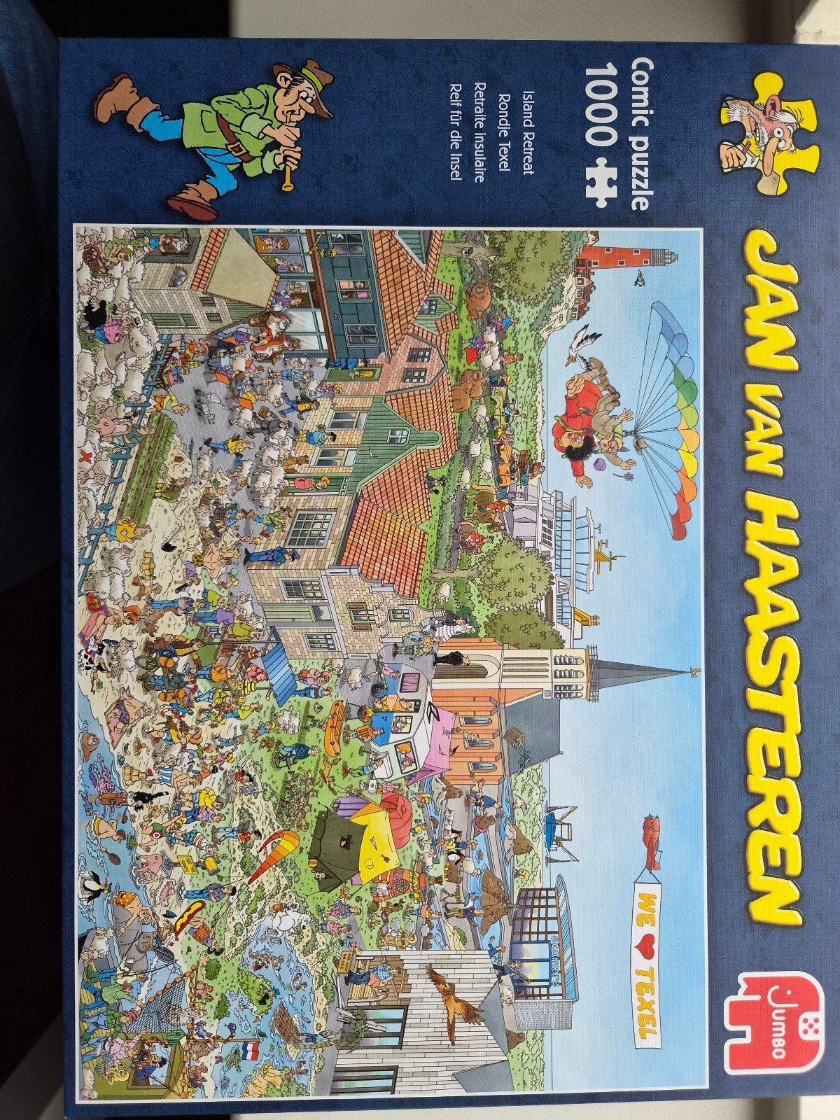 v Haasteren puzzel - 1000 stukjes - Rondje Texel, Ophalen of Verzenden, 500 t/m 1500 stukjes, Zo goed als nieuw
