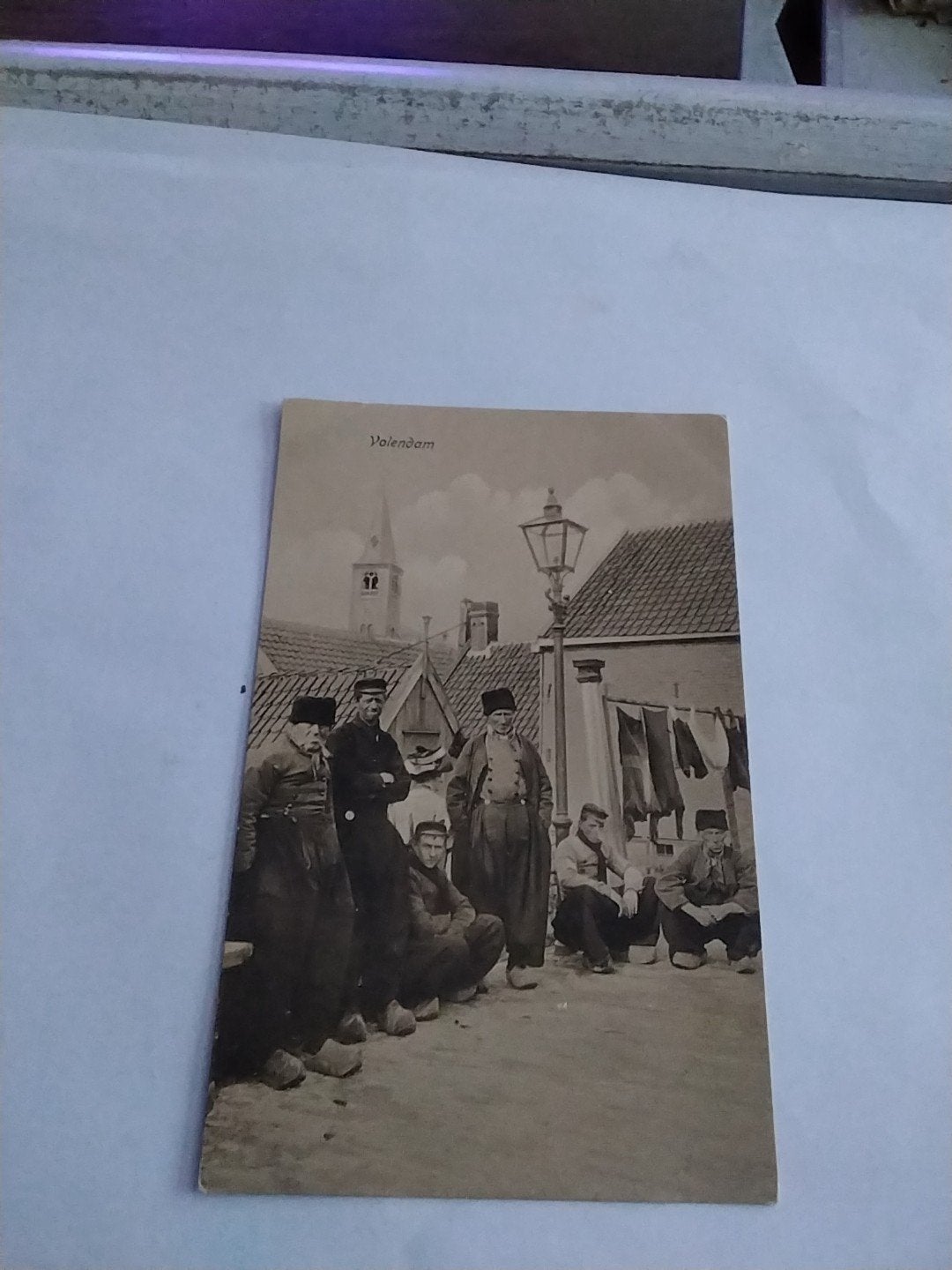 Oude ansichtkaart Volendam - Mannen in klederdracht, Ophalen of Verzenden