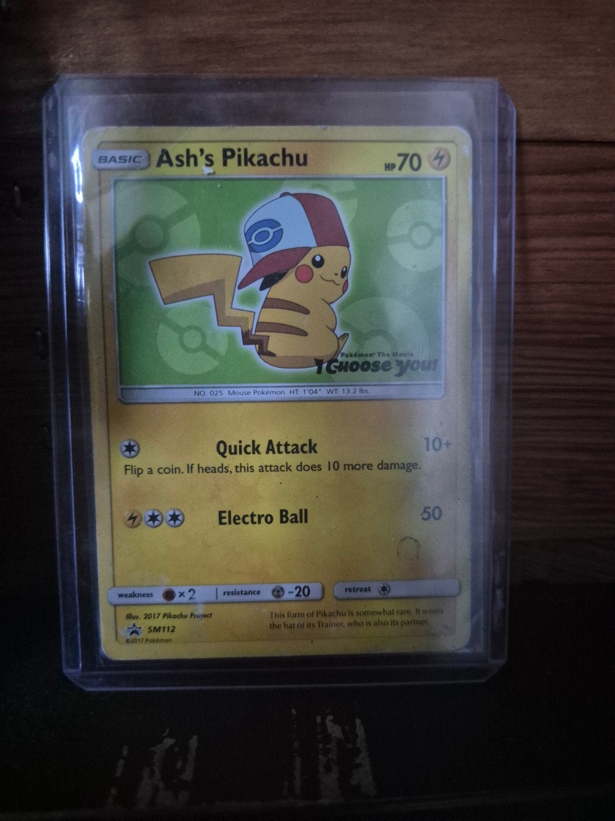 Pokémon Ash's Pikachu SM112 Movie Promo - LP!, Ophalen of Verzenden, Zo goed als nieuw, Losse kaart