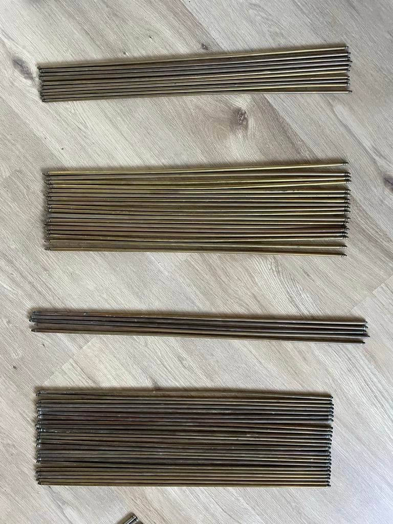 Complete sets messing & metaal traproedes - ca. 60 en 70 cm, Ophalen, Gebruikt