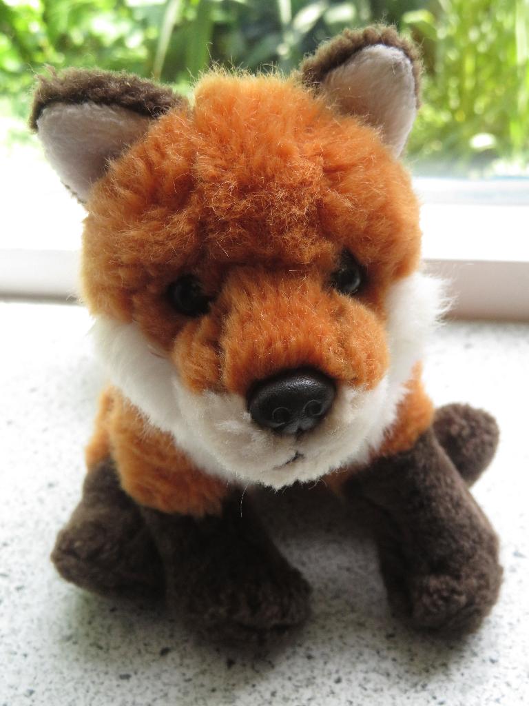 Oranje bruin witte Pluche Vos merk Unitoys UNI-TOYS, Kinderen en Baby's, Speelgoed | Knuffels en Pluche, Zo goed als nieuw, Vos