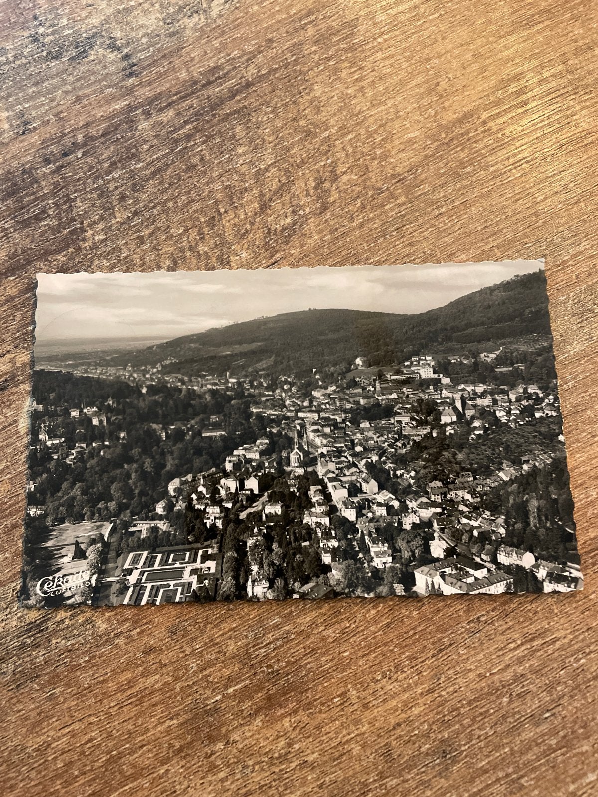 Oude ansichtkaart Baden-Baden, Duitsland (1959), Verzamelen, Ophalen of Verzenden, 1940 tot 1960, Gelopen, Duitsland