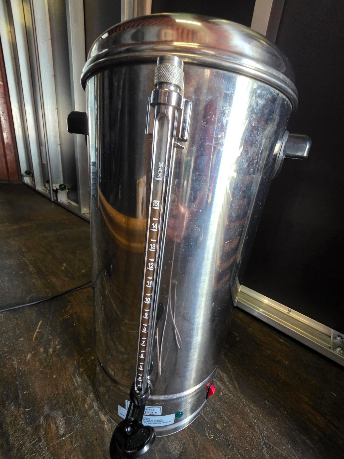 Maxima Koffie Percolator 15L - RVS Koffiezetapparaat, Ophalen, 10 kopjes of meer, Koffiemachine, Gemalen koffie