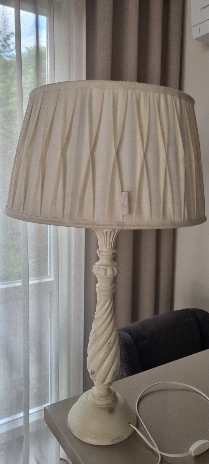 Riviera Maison Tafellamp, Hout, Zo goed als nieuw, Schemerlamp, Landelijk