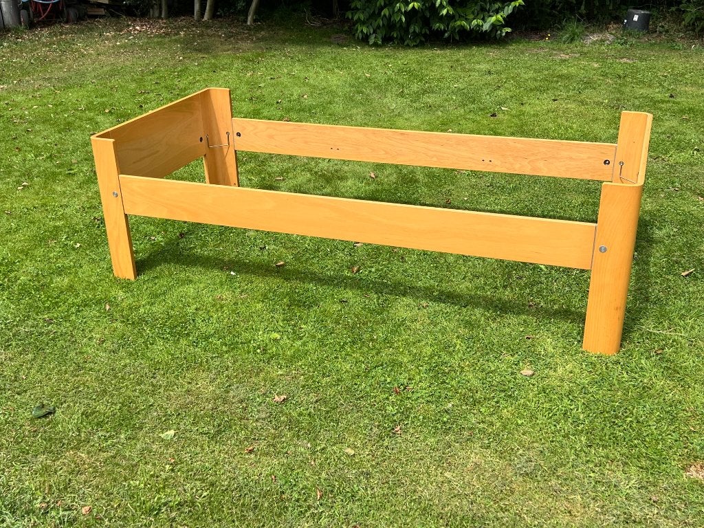 Auping Auronde 90x200, Ophalen, 90 cm, Eenpersoons, Bruin