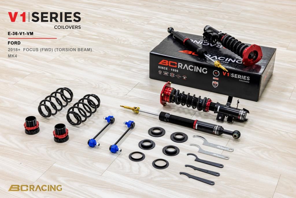 BC Racing schroefset verlaging - Ford Focus Torsion Beam 18+, Ophalen of Verzenden