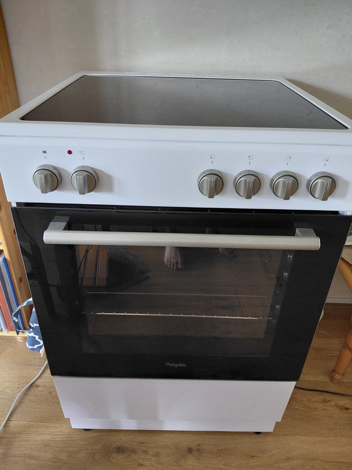 Pelgrim PF17160WIT Fornuis met Inductie Kookplaat, Ophalen, 60 cm of meer, 4 kookzones, Zo goed als nieuw