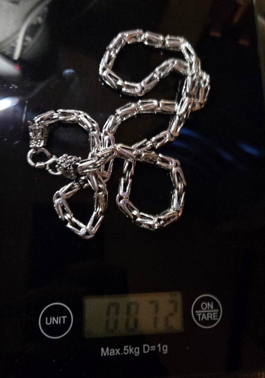 Zware massieve koningsketting echt zilver 165€, Sieraden, Tassen en Uiterlijk, Armbanden, Ophalen, Nieuw, Zilver, Zilver