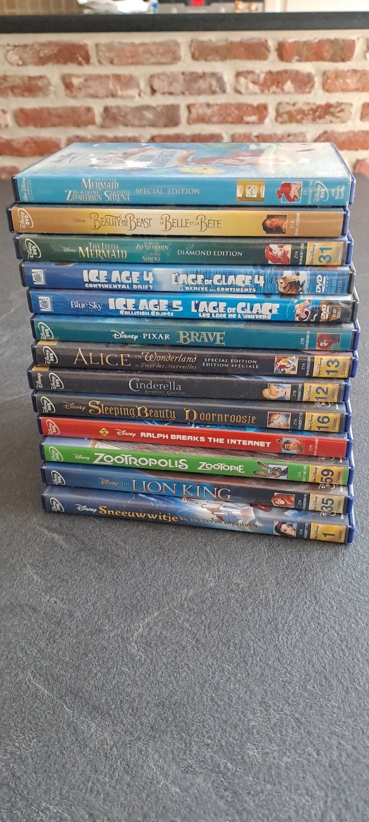 Disney dvd-collectie – 13 stuks, Tekenfilm, Ophalen of Verzenden, Zo goed als nieuw, Inclusief doosje