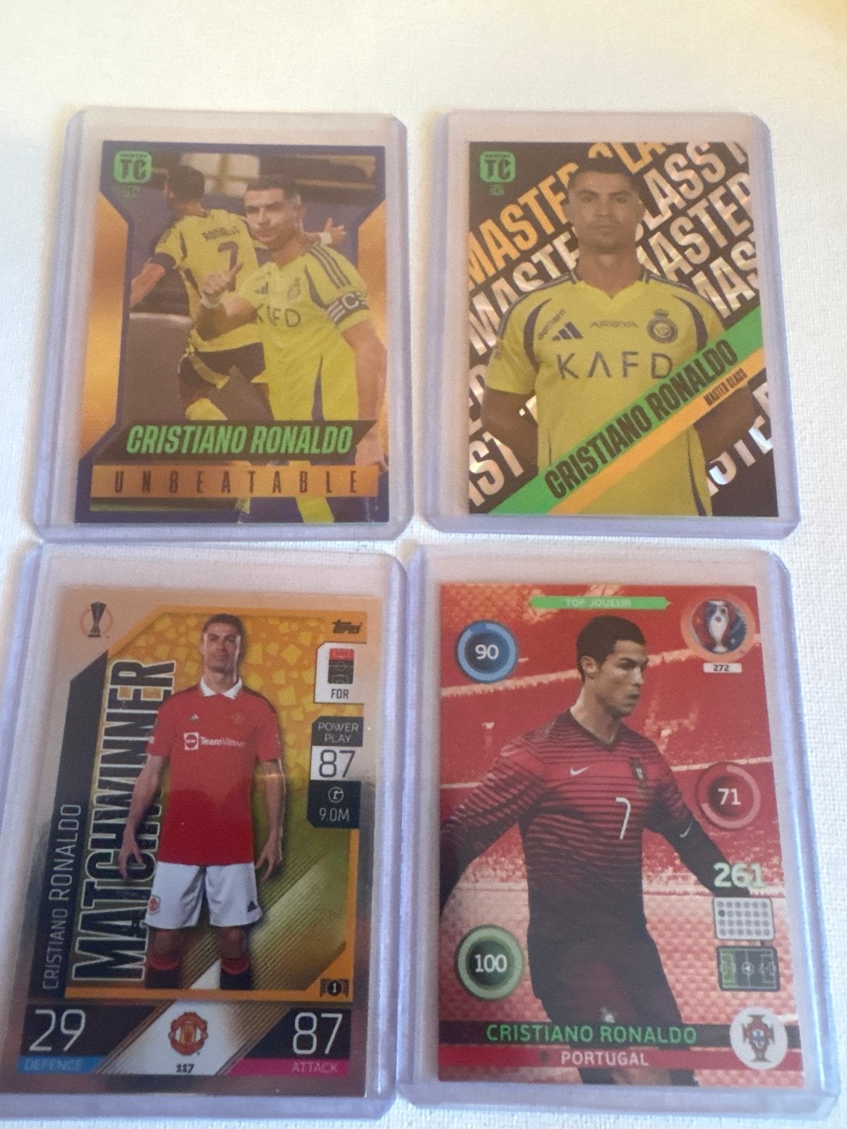 Cristiano Ronaldo Voetbalkaartjes - Diverse Collectie, Ophalen of Verzenden, Zo goed als nieuw, Buitenlandse clubs, Spelerskaart